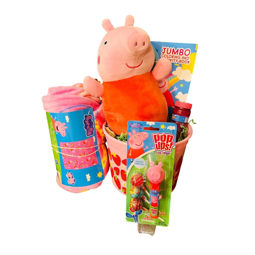 Peppa Pig gift/Easter bundle with soft, adorable preschool throw 40 x 50, Peppa